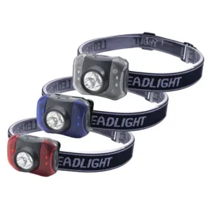 Hands-Free 3-Pack: Big savings 7-LED Outdoor Nation Camping Flashlights Headlamp Festive offer