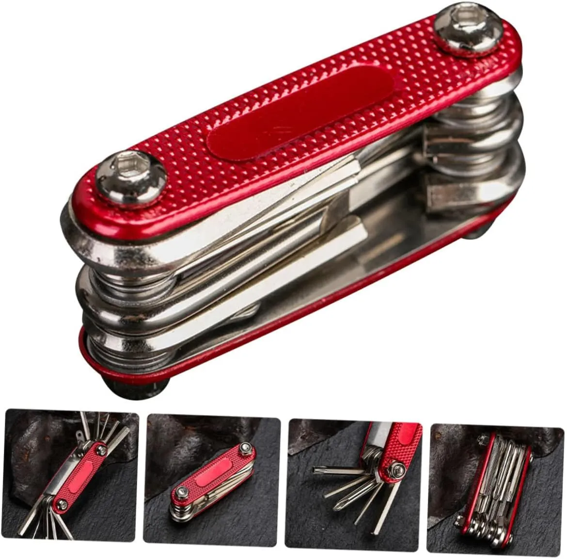 Happyyami 2 Pcs Bike Repair Mutitool Bike Accessory Multipurpose Tool Multi Socket Wrench Screwdriver Electrical