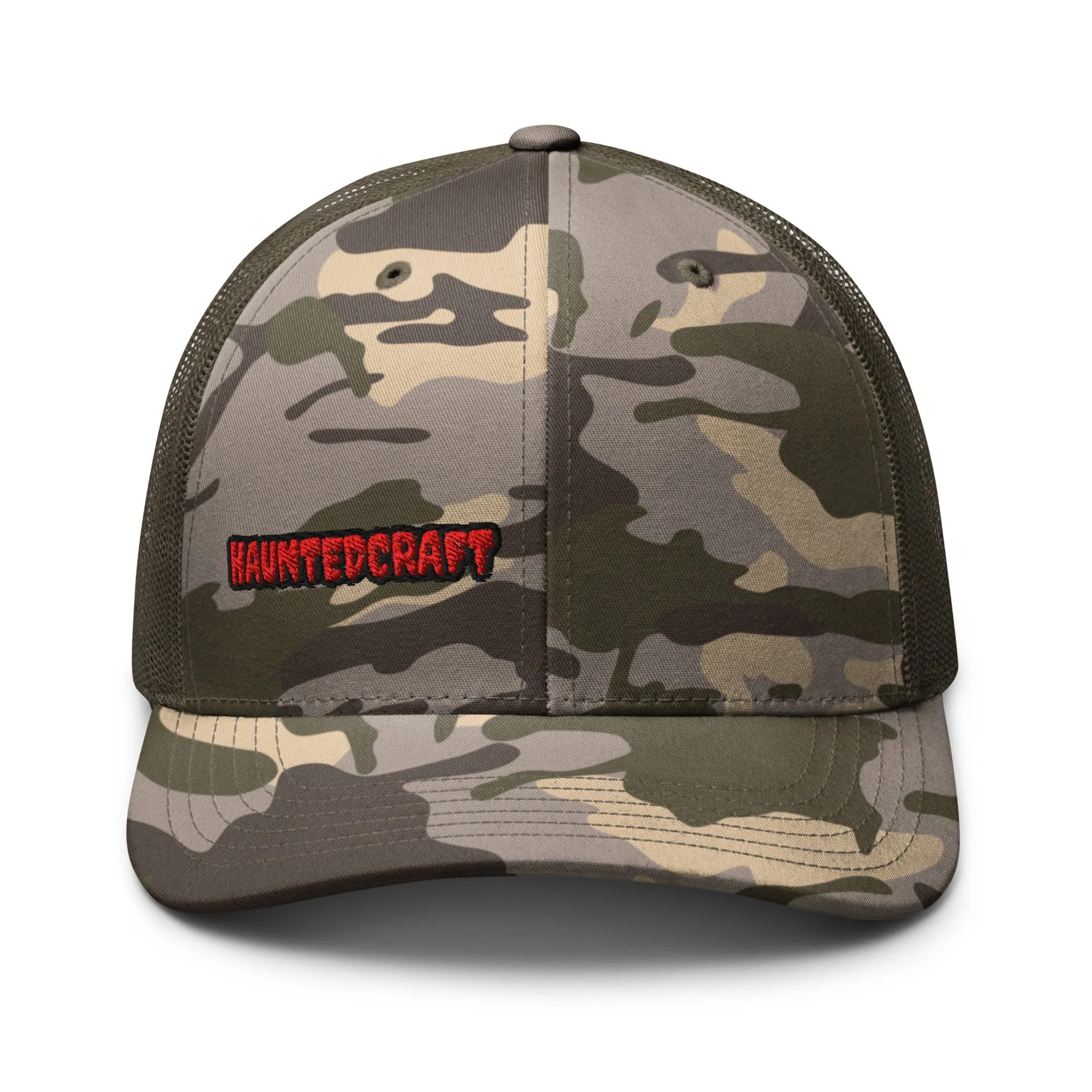 HAUNTEDCRAFT  Camouflage trucker hat