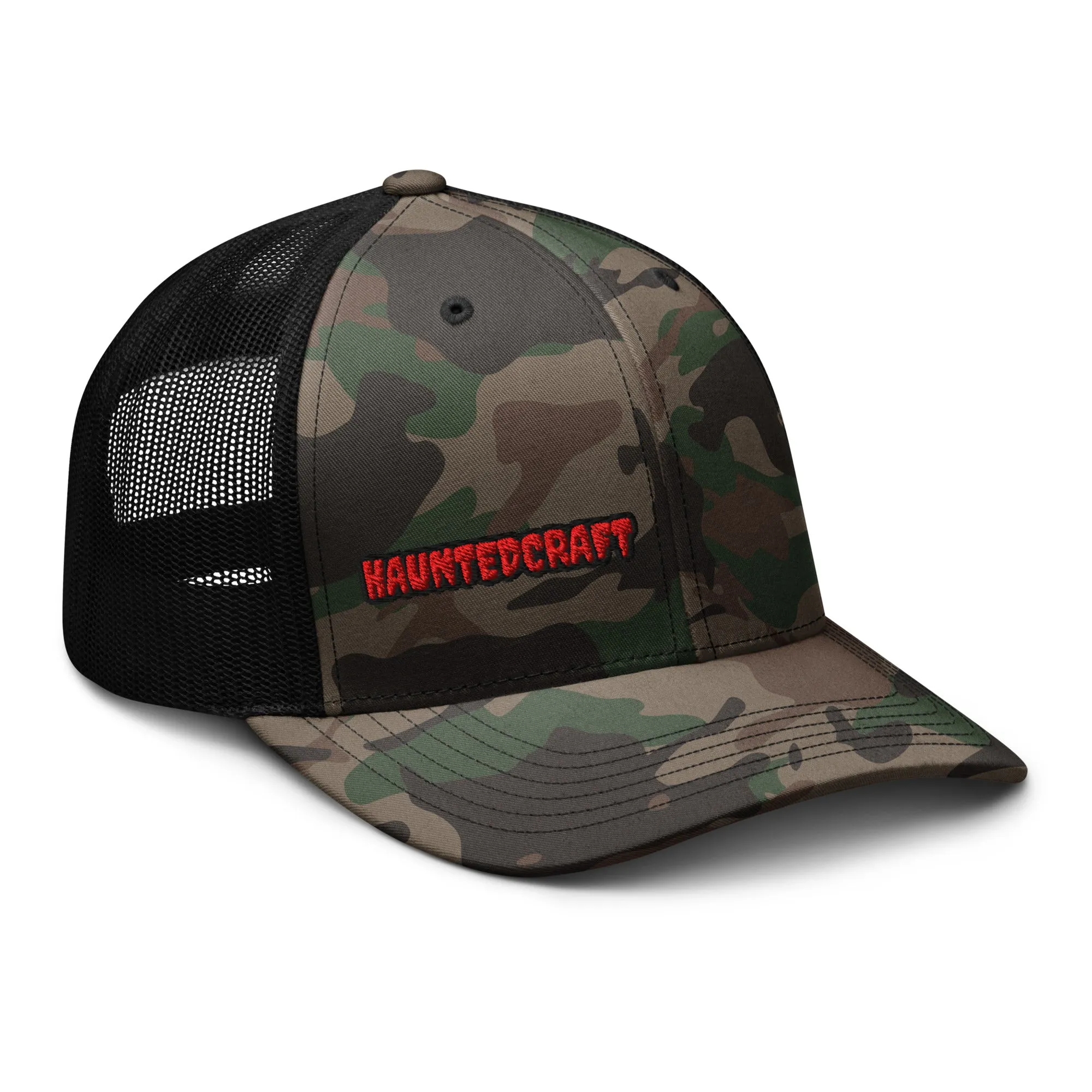 HAUNTEDCRAFT  Camouflage trucker hat