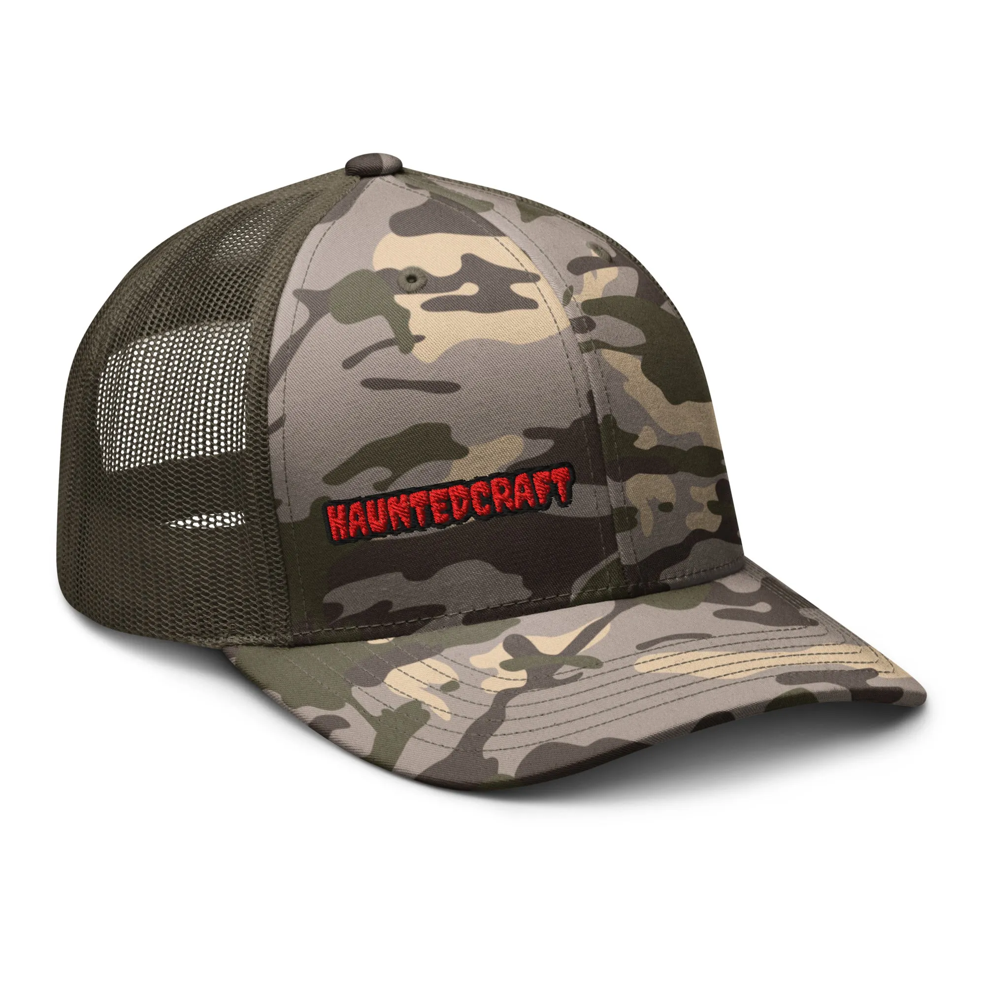 HAUNTEDCRAFT  Camouflage trucker hat