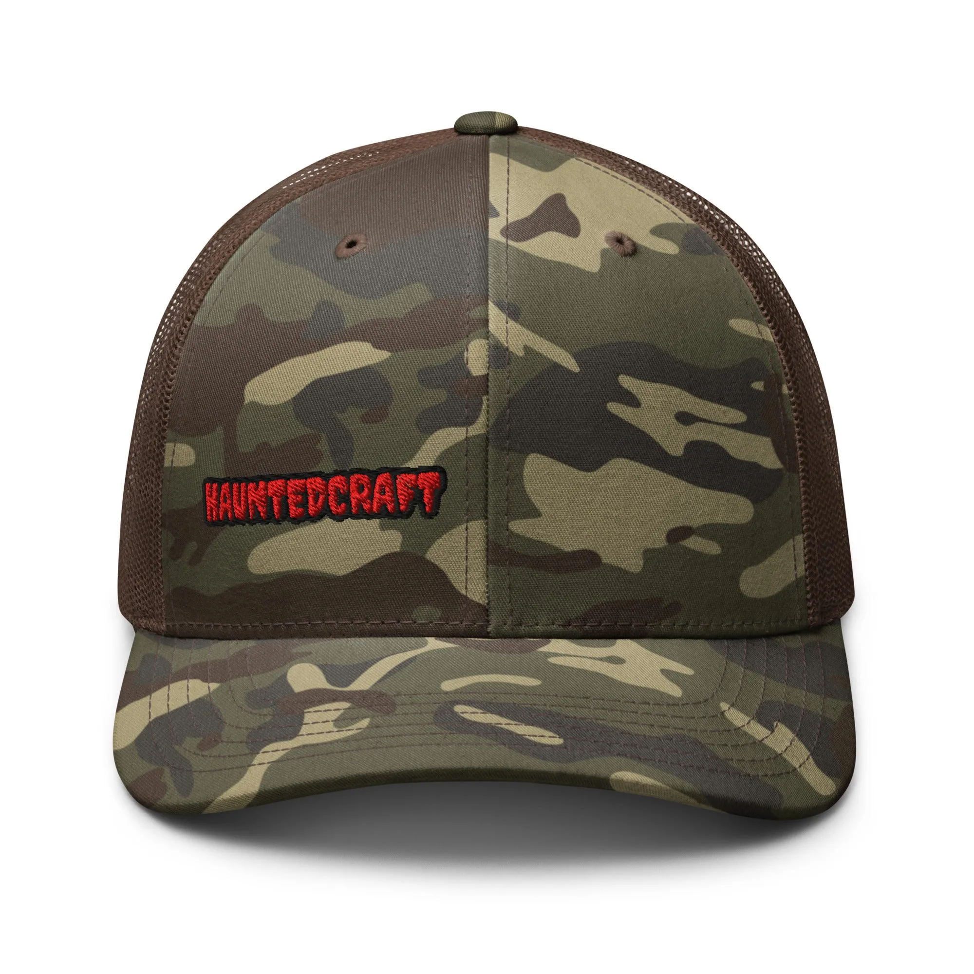 HAUNTEDCRAFT  Camouflage trucker hat