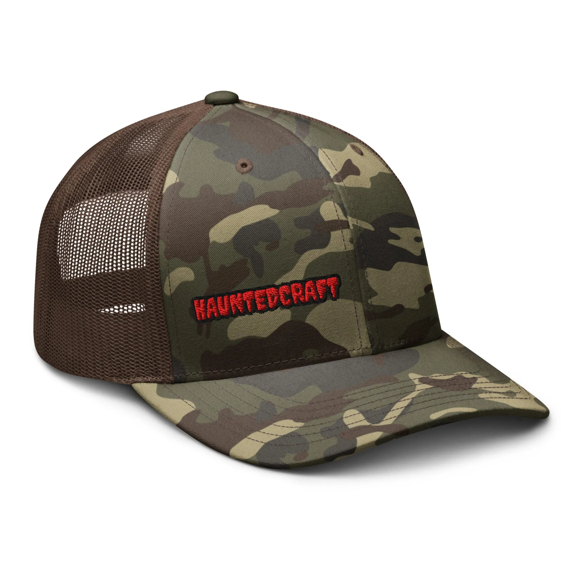HAUNTEDCRAFT  Camouflage trucker hat