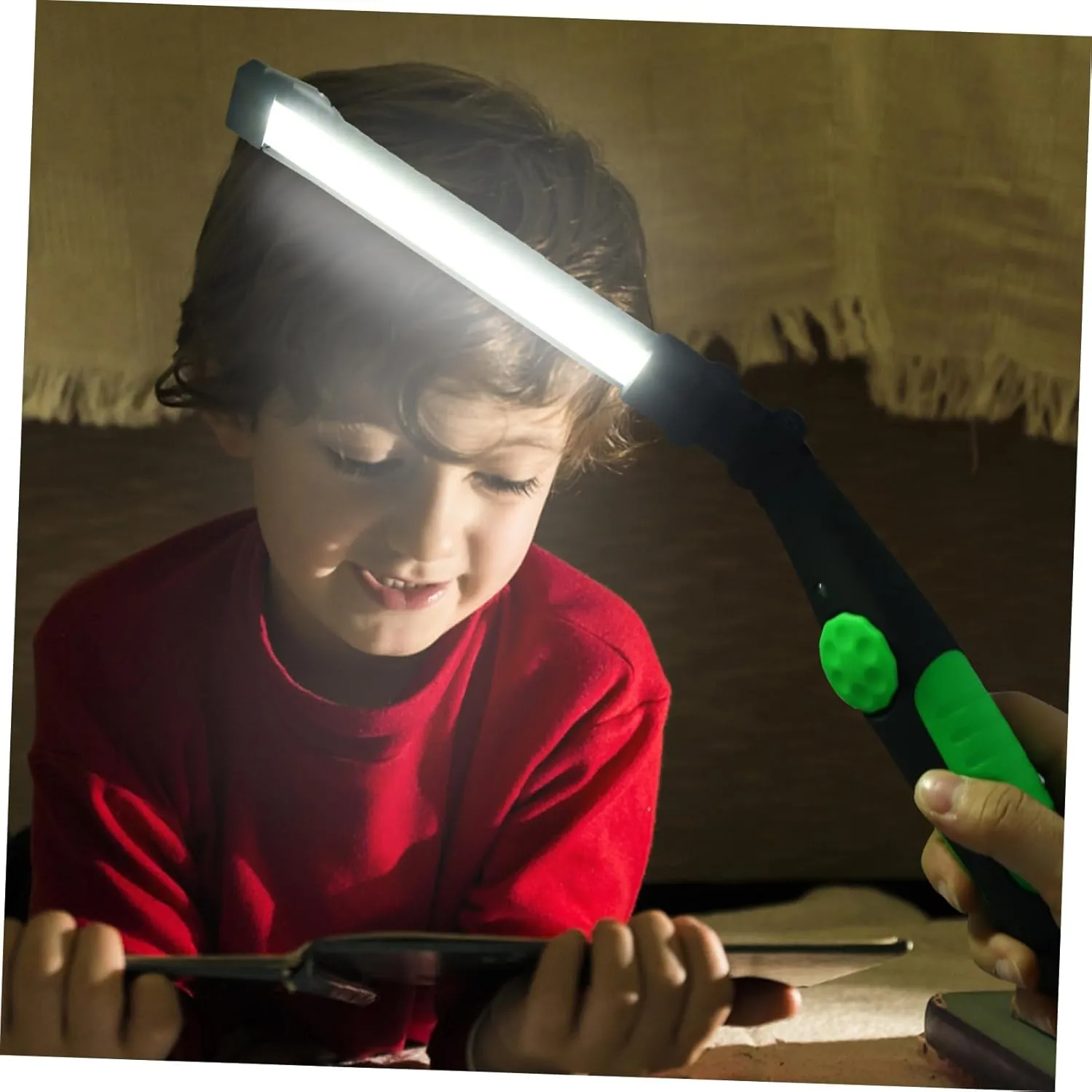 Hemoton Rechargeable Flashlight 360° Rotatable Led for Car Maintenance Camping Inspection