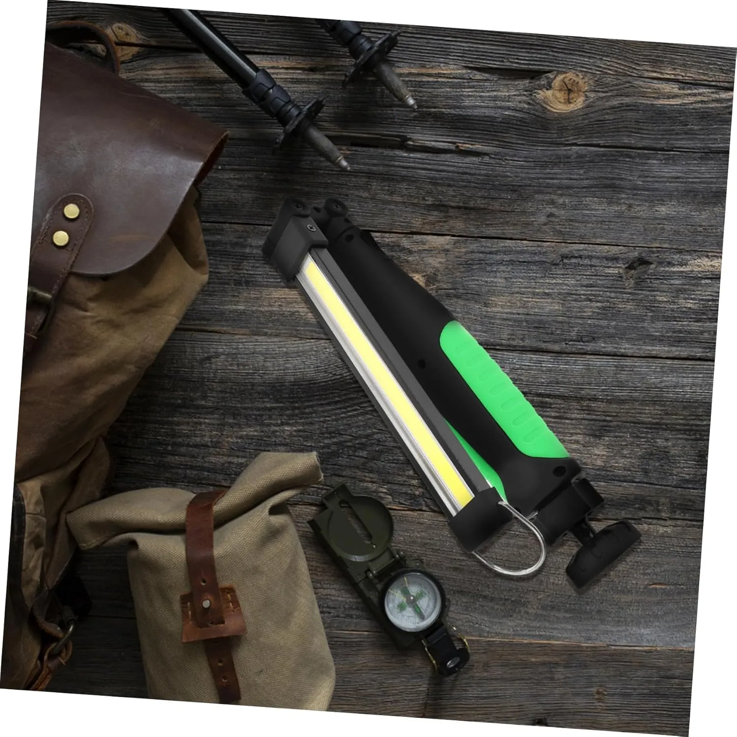 Hemoton Rechargeable Flashlight 360° Rotatable Led for Car Maintenance Camping Inspection