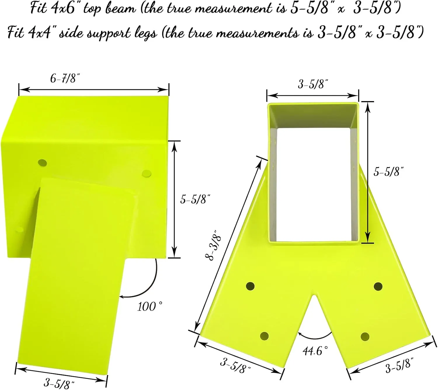 Highpro Swing Set Brackets-A-Frame 2 Swing Set Brackets with All Mounting Hardware