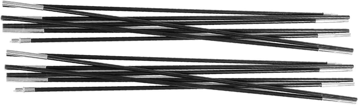 HighStrength Elastic Awning Rods Portable Support Rods for Tent Poles 3.96M Fiberglass Camping Tent Pole Bars, Easy to Carry, HeatResisting, Suitable for Camping/Hiking/Backpacking