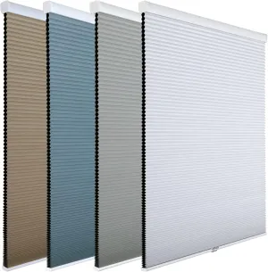 Homebox Cordless 100% Blackout Cellular Shades for Home,Shades for Indoor Windows, Honeycomb Blinds 25" W x 72" H Brown