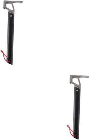 HOMSFOU 2pcs Ground Kit Outdoor Tent Screw Tent Stakes Claw Tarp Poles Tent Poles Rope Portable Swag Hook Camping Pegs Heavy Duty Tent Stakes Heavy Duty Tailgate Puller Black Electric