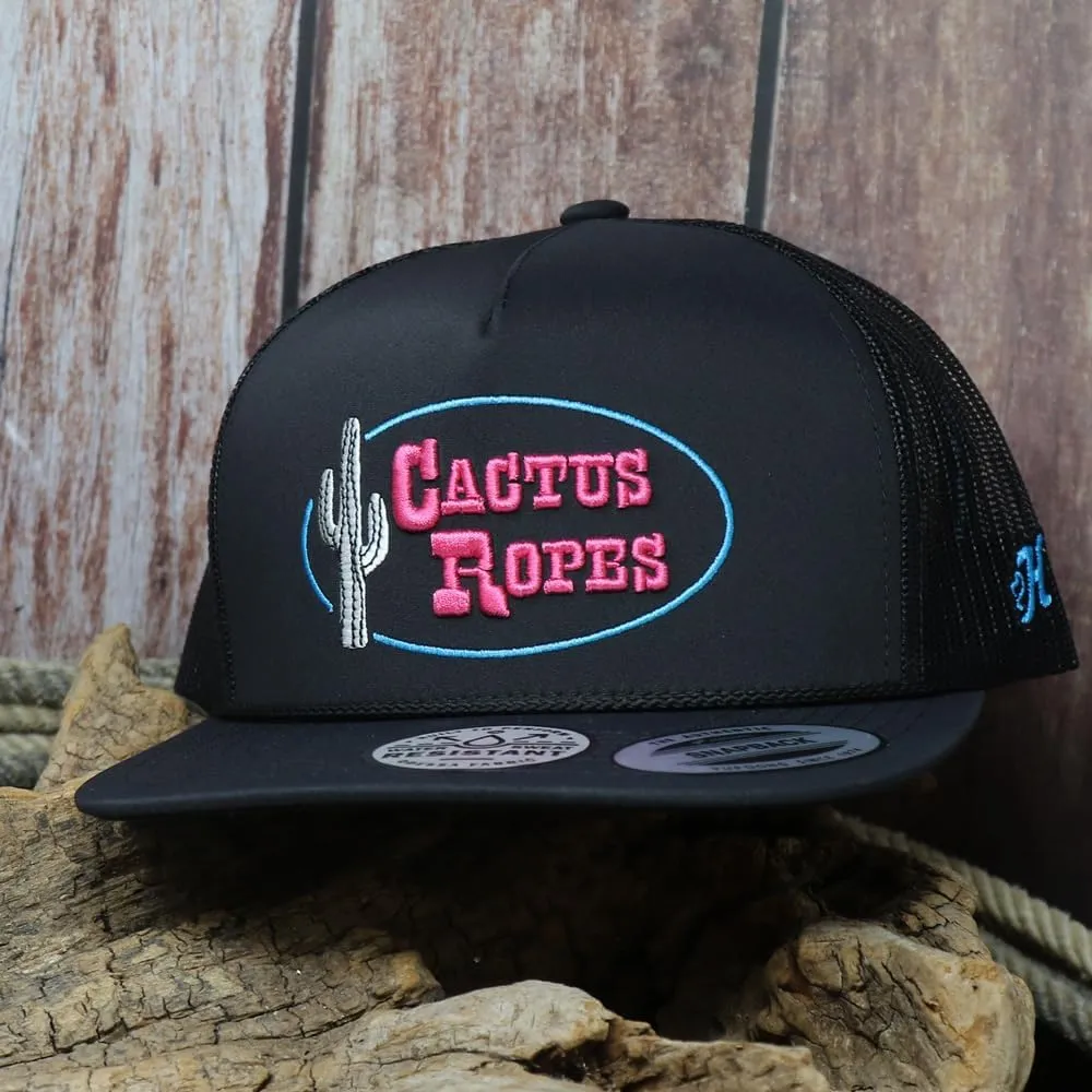 HOOEY Men's Cactus Ropes Circle Patch Adjustable Snapback Hat