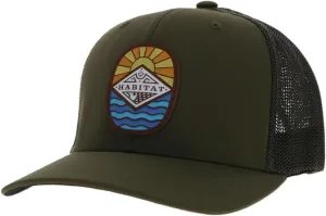 HOOEY Men's Habitat Adjustable Snapback Hat Olive