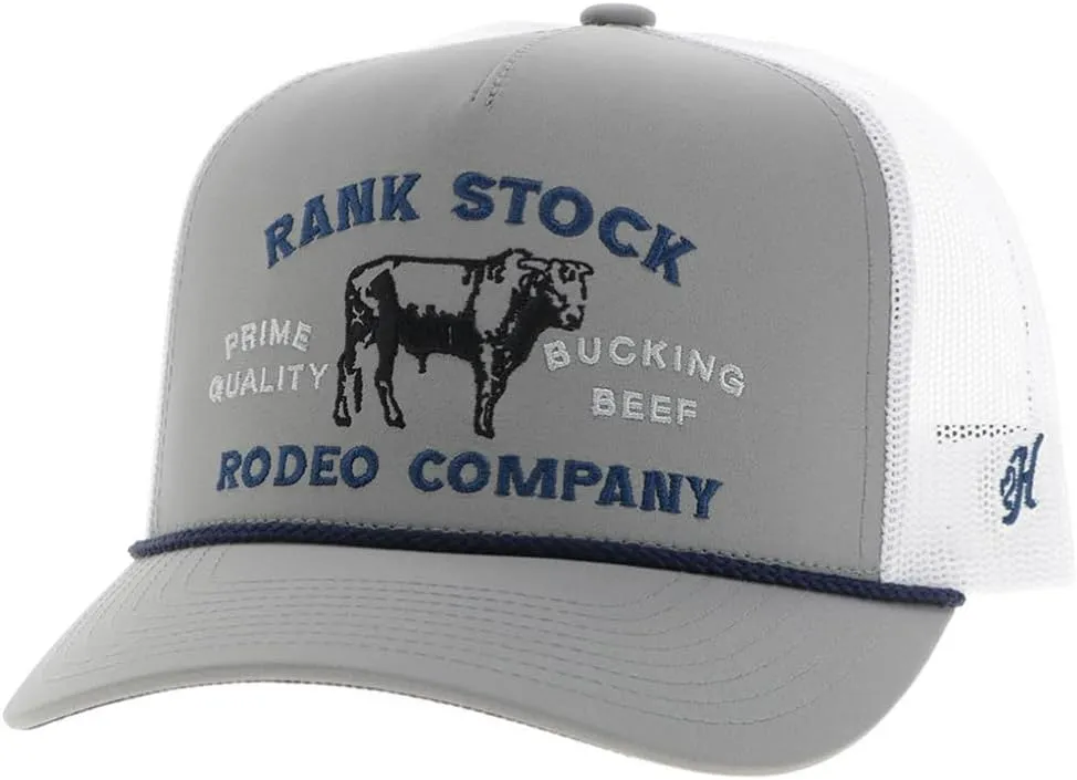 HOOEY Rank Stock Adjustable Snapback Mesh Back Trucker Hat