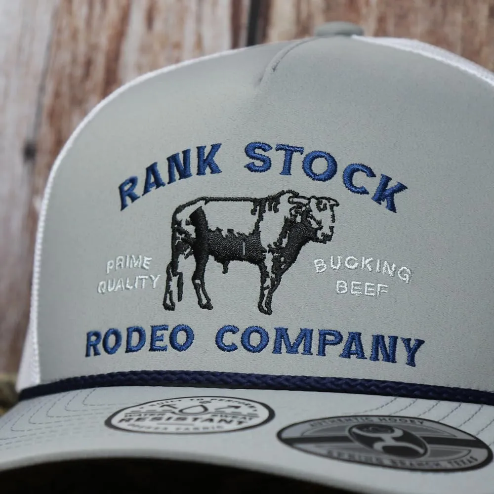 HOOEY Rank Stock Adjustable Snapback Mesh Back Trucker Hat