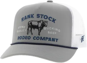 HOOEY Rank Stock Adjustable Snapback Mesh Back Trucker Hat