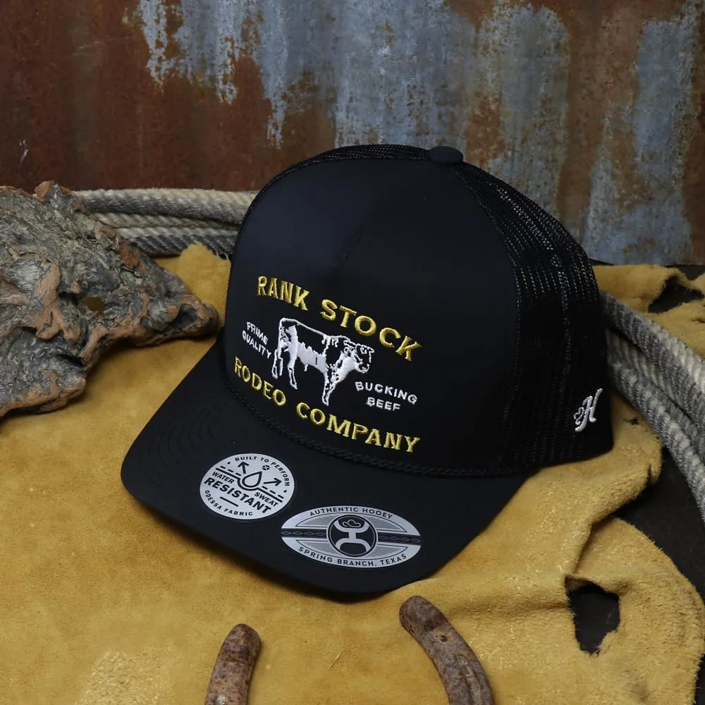 HOOEY Rank Stock Adjustable Snapback Mesh Back Trucker Hat