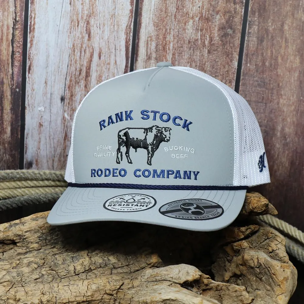 HOOEY Rank Stock Adjustable Snapback Mesh Back Trucker Hat