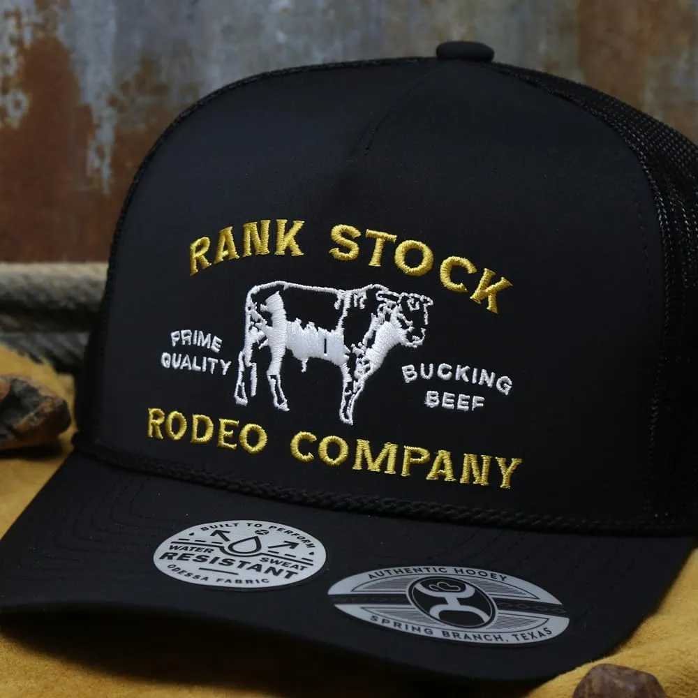 HOOEY Rank Stock Adjustable Snapback Mesh Back Trucker Hat