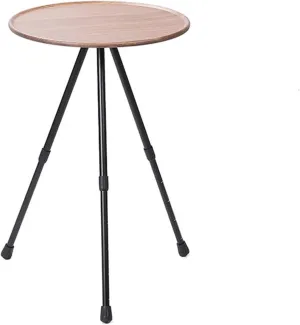HUANGANG Folding Round Table Telescopic Outdoor Table Three-Legged Dining Table Aluminum Alloy Table for Hiking Camping