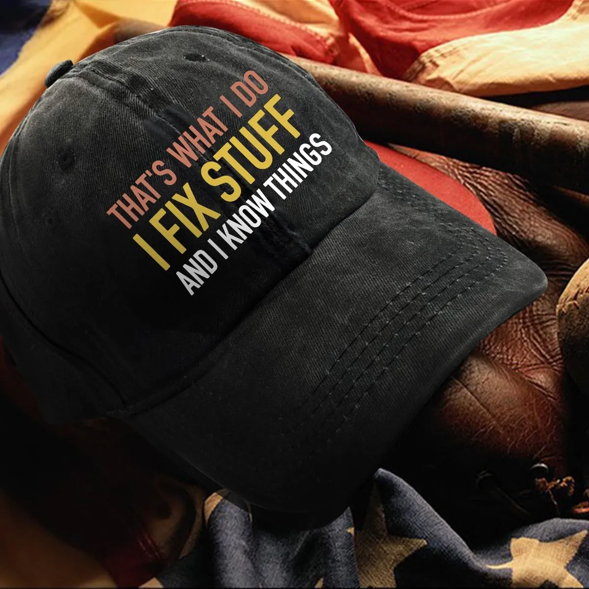 Humor Saying Adjustable Washed Cotton Baseball Cap, Funny Retro Trucker Hat Gift for Men Women Dad Husband Coworker