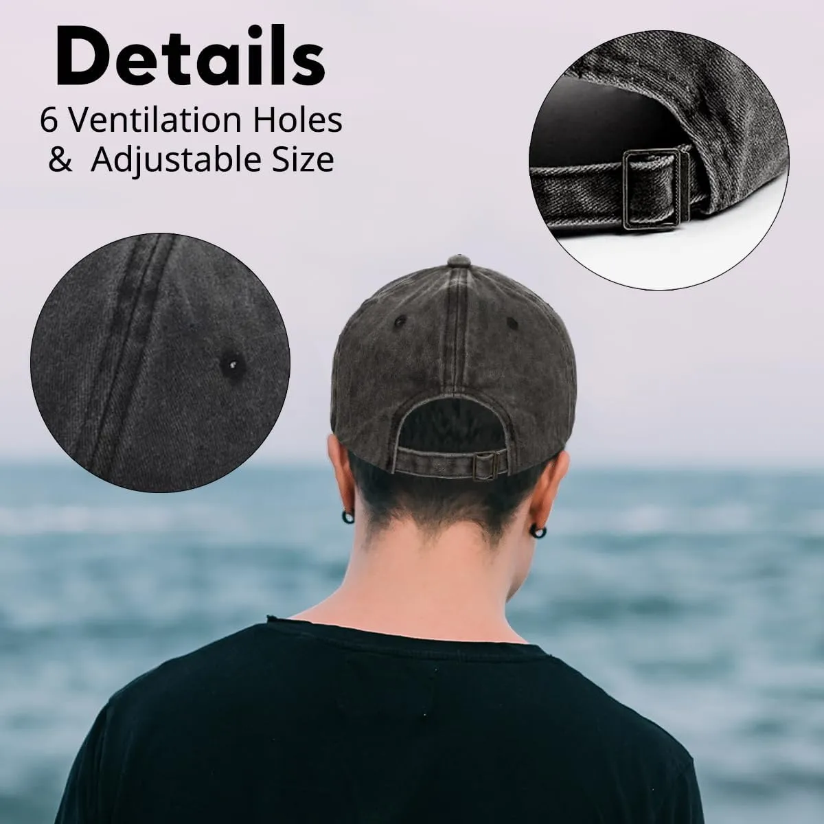 Humor Saying Adjustable Washed Cotton Baseball Cap, Funny Retro Trucker Hat Gift for Men Women Dad Husband Coworker