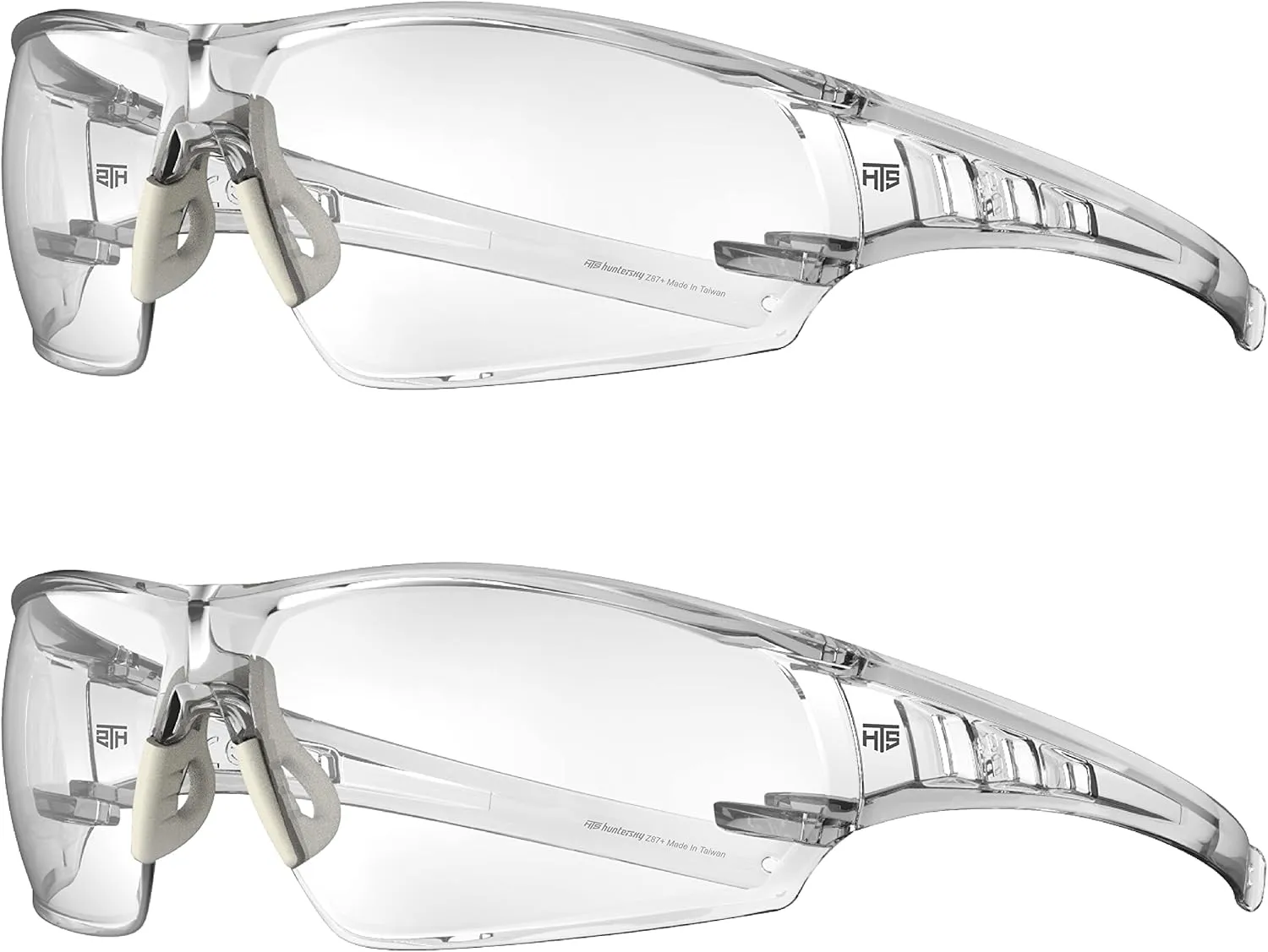 HUNTERSKY HTS Lightweight Protective Anti-Fog Wrap-Around Clear Shooting Safety Glasses with ANSI Z87.1 Scratch Resistant…