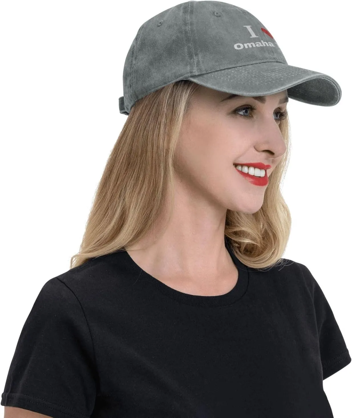 I Love Omaha Tribe Baseball Cap for Men Women Adjustable Vintage Washed Cotton Dad Hat