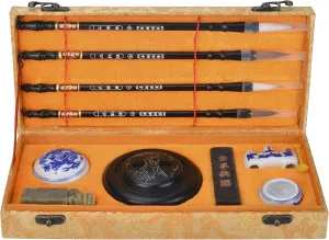 I-MART Chinese Calligraphy Brush, Kanji, Sumi Water Writing, Painting Set