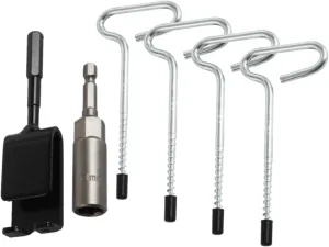 Ice Anchor Drill Adapter Ice Fishing Shelter Accessories Pegs for Ice Stakes