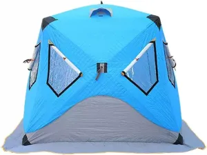 ice Fishing Tent ice Fishing shelter Insulated Cotton Windproof and Cold-Proof Ice Fishing Tent, Winter Outdoor Equipment(Color:1)
