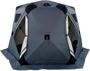 ice Fishing Tent ice Fishing shelter Insulated Hexagonal Winter Fishing Tent, Thickened to Keep Warm, Cold and Rainproof, with Firewood Heater and Chimney Opening(Color:3)