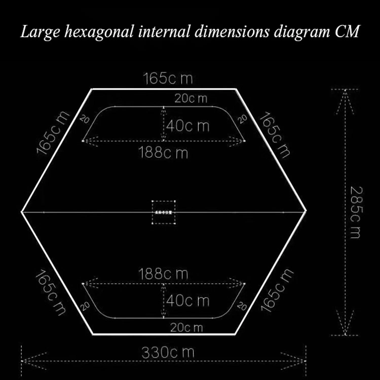 Ice Fishing Tent, Insulated 3-4 Person Portable Quick-Open Hexagonal Warm & Anti-Cold, With Chimney (Color: 4)