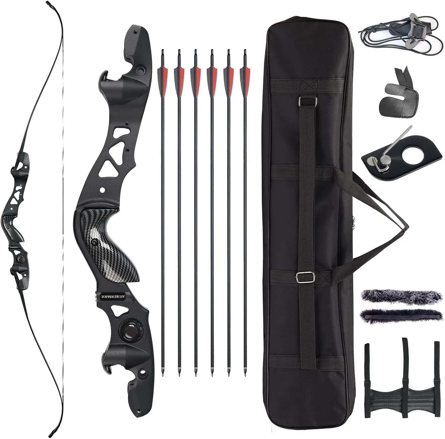 ILF Takedown Recurve Bow for Adult & Youth Beginner,Bow and Arrow Set 62" Recurve Hunting Bow for Outdoor Training Practice Right Hand