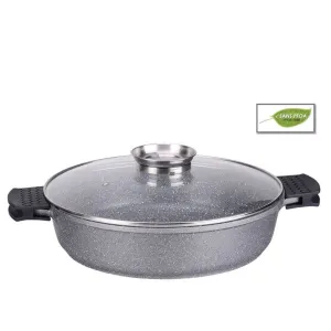 Imperial Collection IM-CALC36AG; A low saucepan 36cm in marble 6.5L