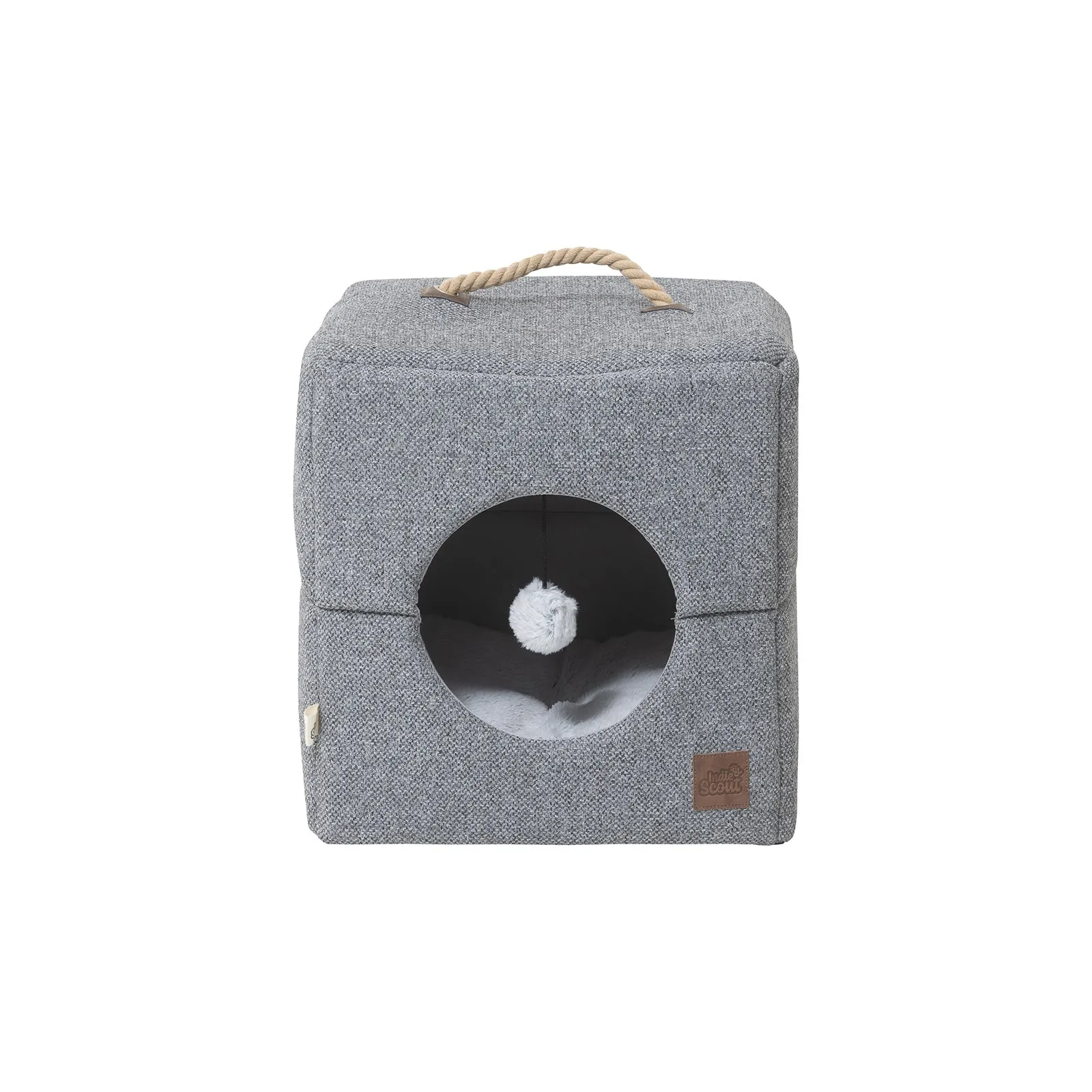 Indie & Scout Foldable Pet Cube One Size Charcoal