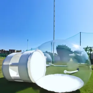 Inflatable Bubble Camping Tent, 3M Camping House Inflatable Tent Clear Dome Balloon Garden Tent with Air Blower, Inflatable Transparent Camping Tent for Indoor/Outdoor Family Camping