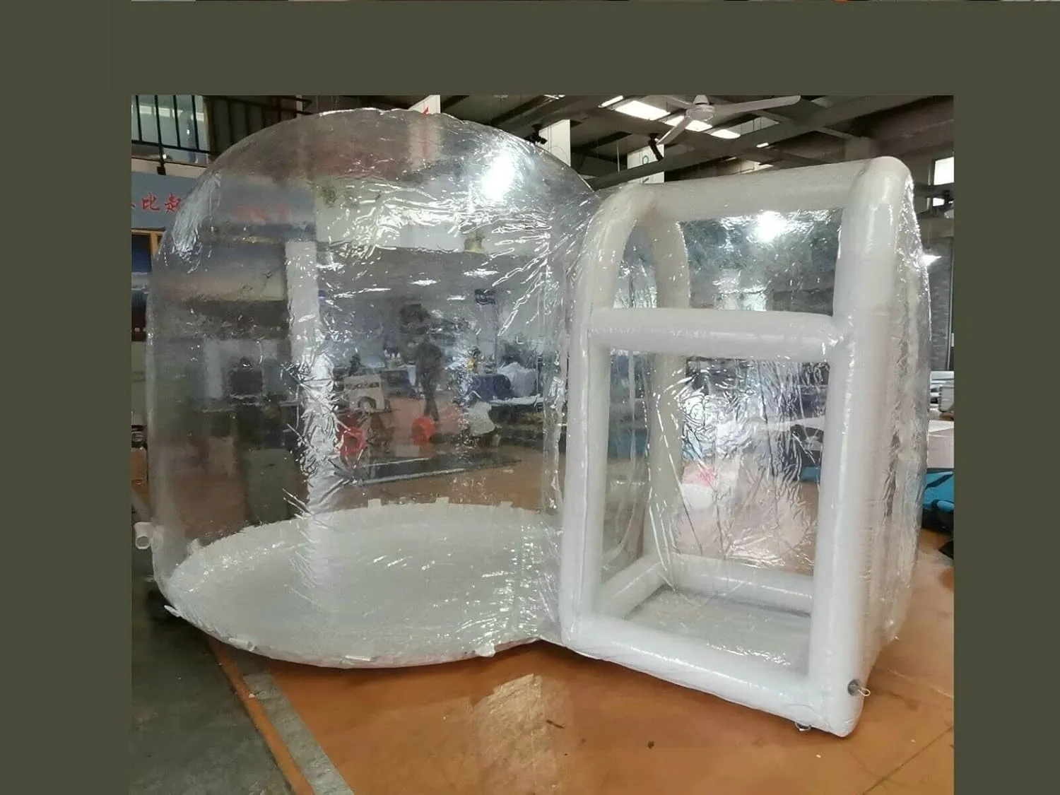 Inflatable Commercial Grade PVC Clear Eco Dome Camping Bubble Tent New (Size: 10ft.(D) x 7ft.(H))