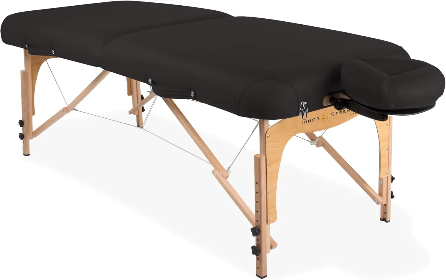 INNER STRENGTH Portable Massage Table Package E2 - Full Reiki Massage Table Incl. Deluxe Adjustable Face Cradle, Pillow & Carry Case (30"x73")