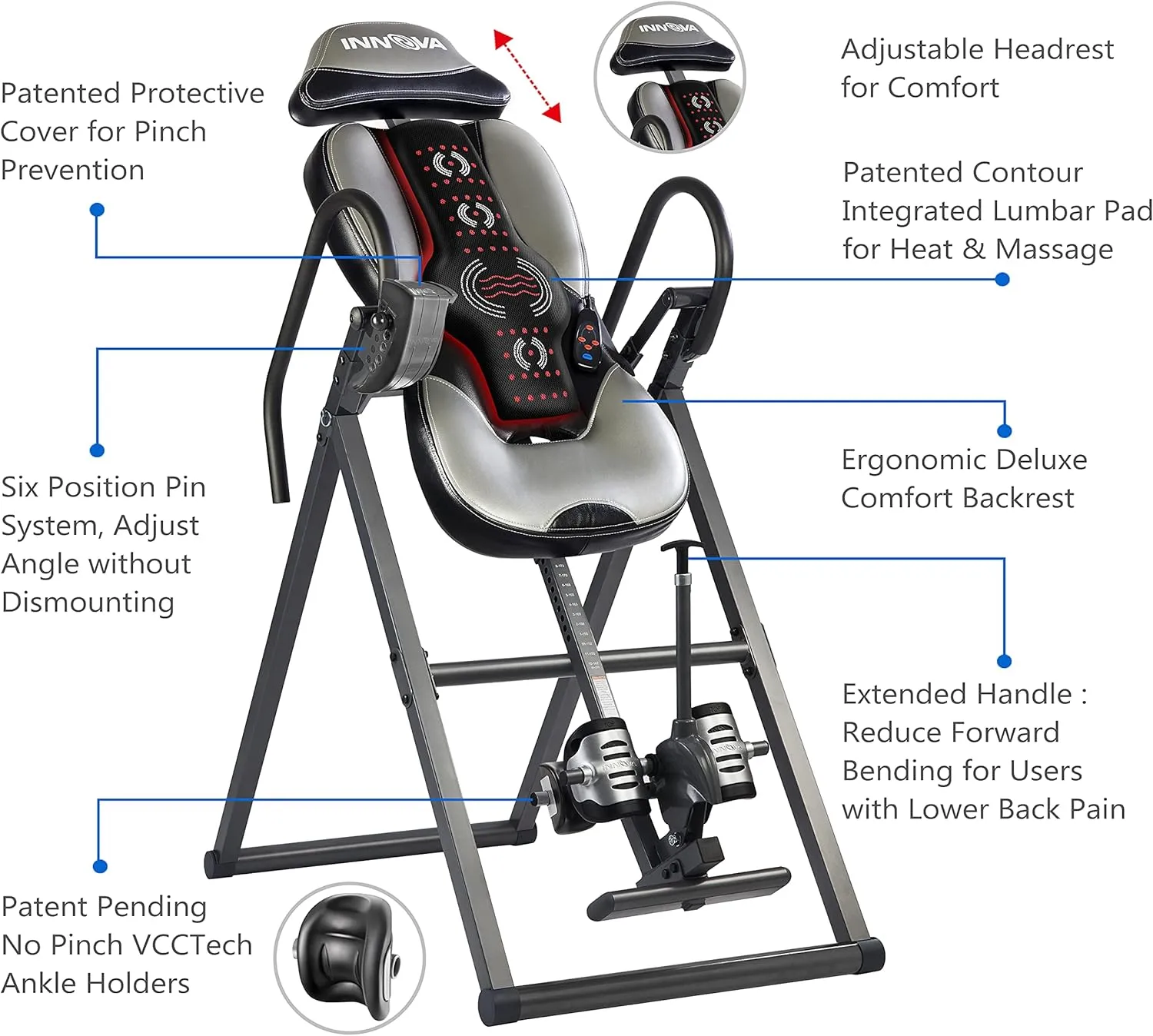 Innova Advanced Heat and Massage Inversion Table