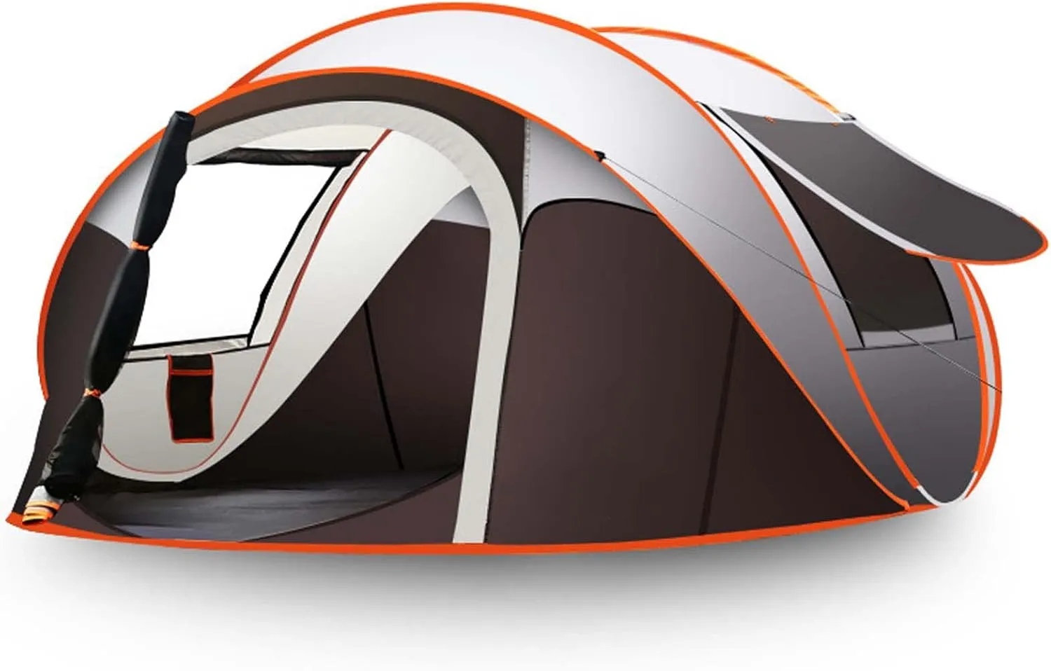 Instant Pop Up Tent Family Camping Tent, Waterproof Windproof 5-8 Person Tent, 4 Large Mesh Windows, Easy Set Up