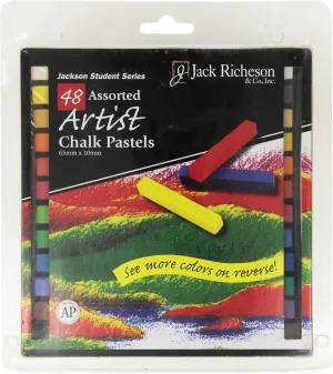 Jack Richeson 400107 Square Jackson Pastels (Set of 48), Assorted