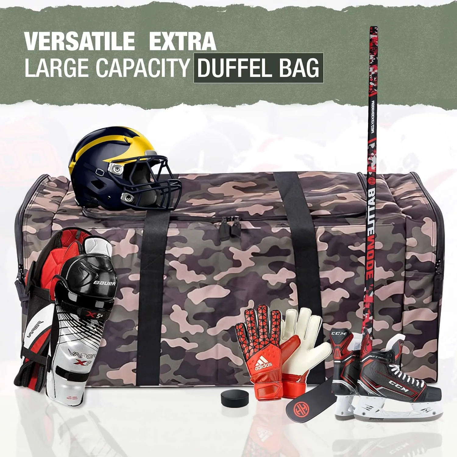 Jetstream Heavy Duty Multi Pocket Durable Sports Gym Equipment Travel Duffel Bag