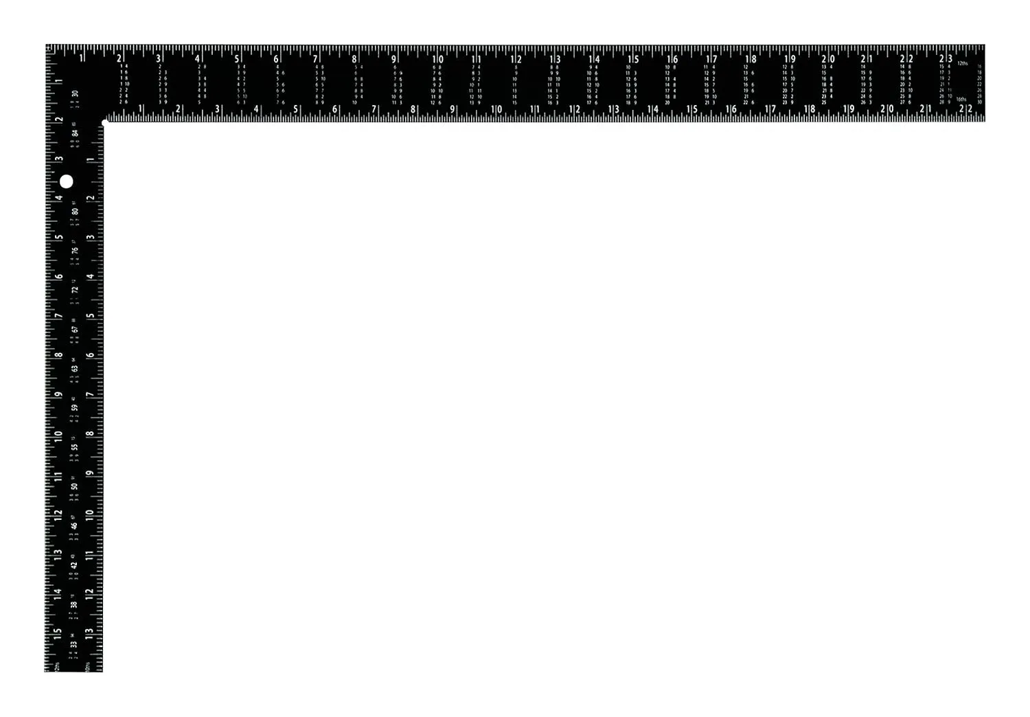 Johnson Level & Tool CS9 Steel Framing Square, 16" x 24", Silver, 1 Square