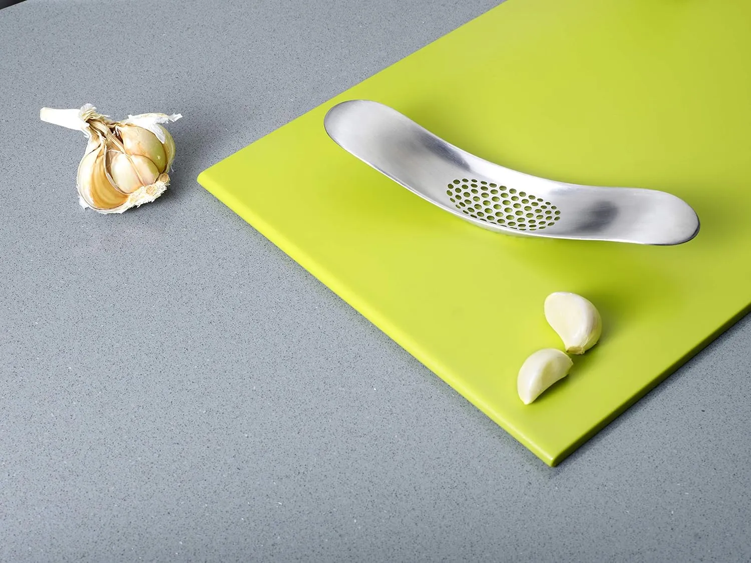 Joseph Joseph Garlic Rocker Crusher Mincer Press Dishwasher Safe, Stainless Steel