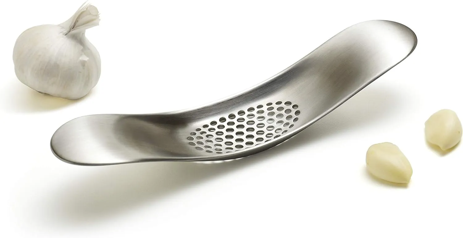Joseph Joseph Garlic Rocker Crusher Mincer Press Dishwasher Safe, Stainless Steel