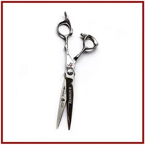 Kamisori Beauty - Diablo II Left Handed Professional Shears - 5.0, 5.5, or 6.0 with Takefu Cobalt steel (Made in Japan) (5.5 Lefty)