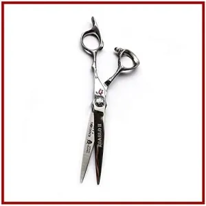 Kamisori Beauty - Diablo II Left Handed Professional Shears - 5.0, 5.5, or 6.0 with Takefu Cobalt steel (Made in Japan) (5.5 Lefty)