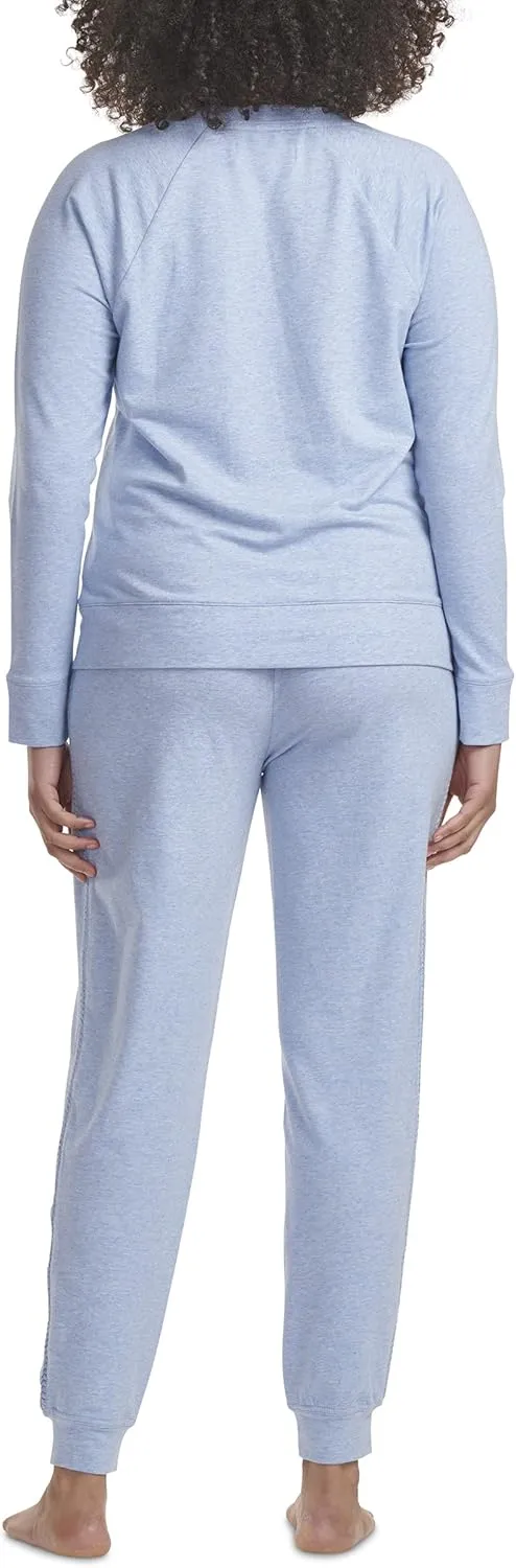 Karen Neuburger Women's Long Sleeve Pullover Top with Jogger Set Pj