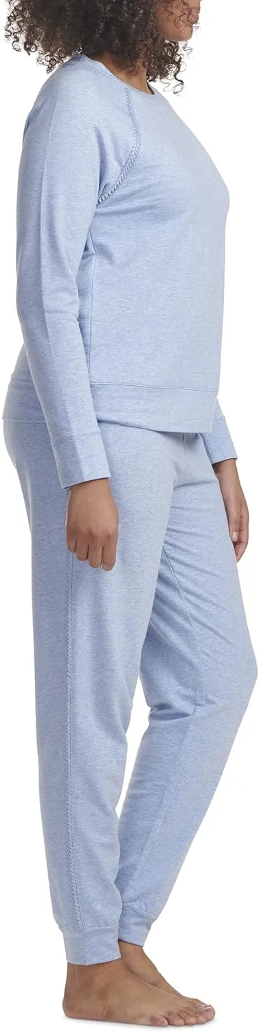 Karen Neuburger Women's Long Sleeve Pullover Top with Jogger Set Pj