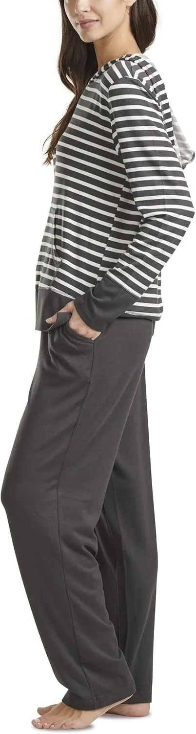 Karen Neuburger Women's Pillowsoft Hoodie Pajama Set