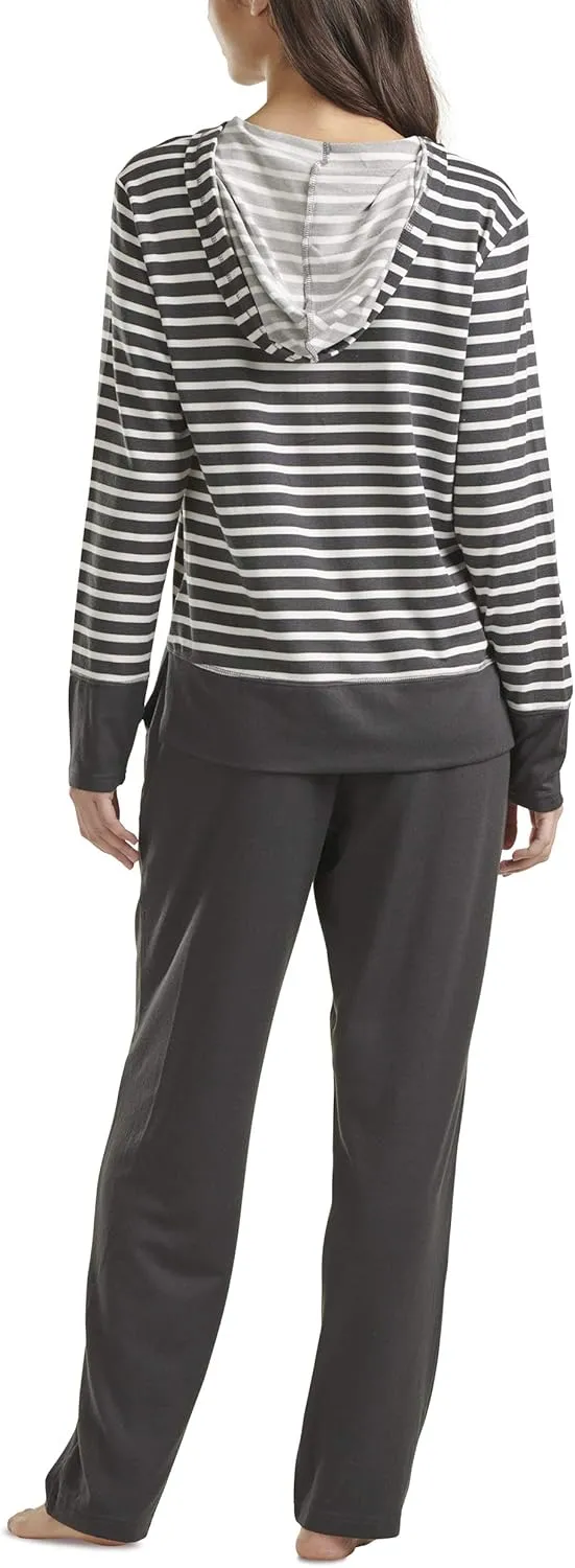 Karen Neuburger Women's Pillowsoft Hoodie Pajama Set